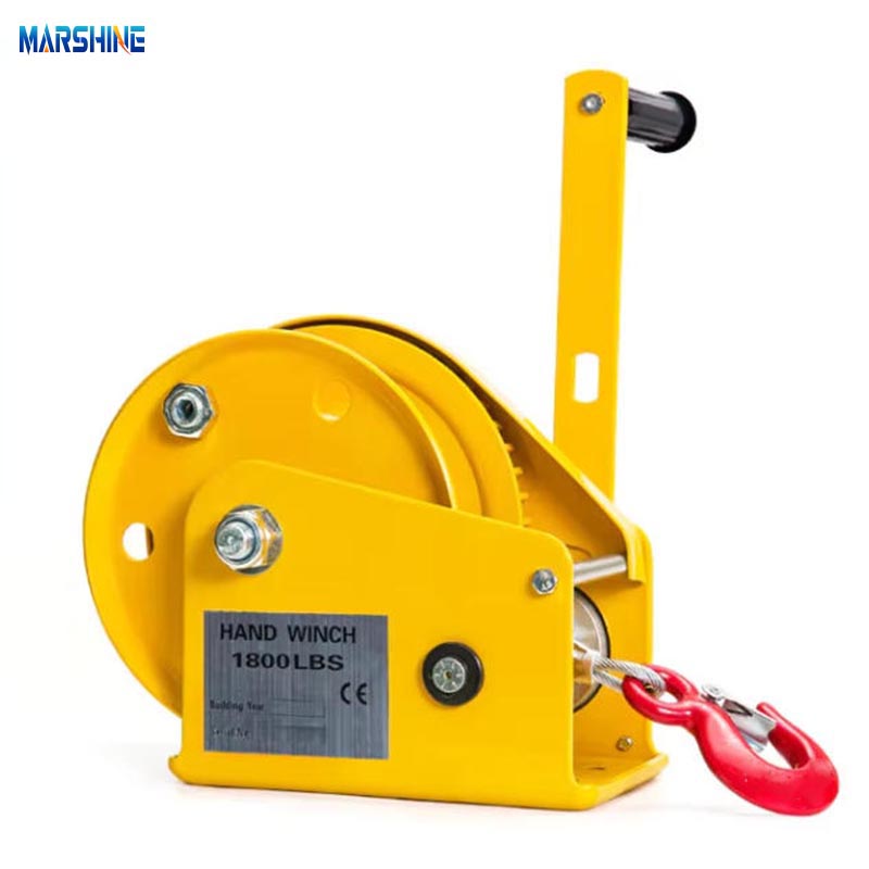 1800lb Portable Hand Winch Cable Puller Winch