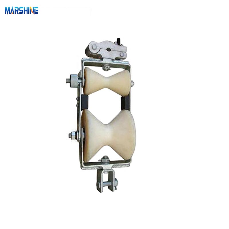 Cradle block fiber optic cable replacer
