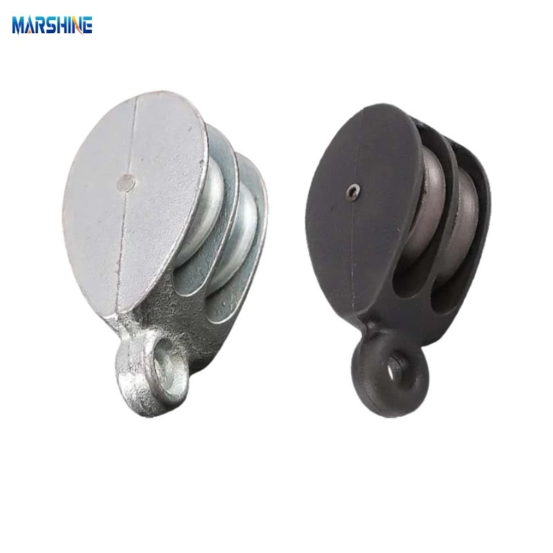 Galvanized conductor stringing blocks