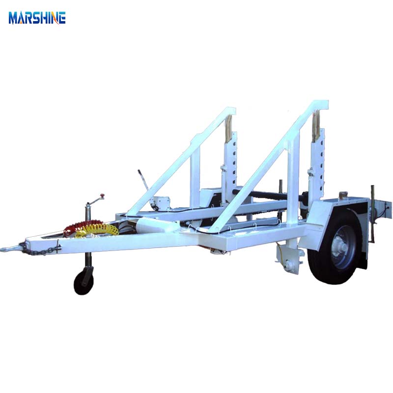 Hydraulic Alloy Steel Suspended MAR-CD-140 Cable Drum Trailer