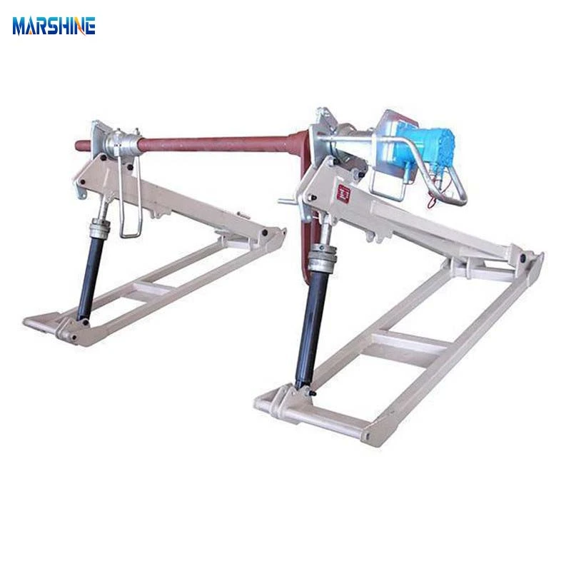 Hydraulic cable reel drum jack stand