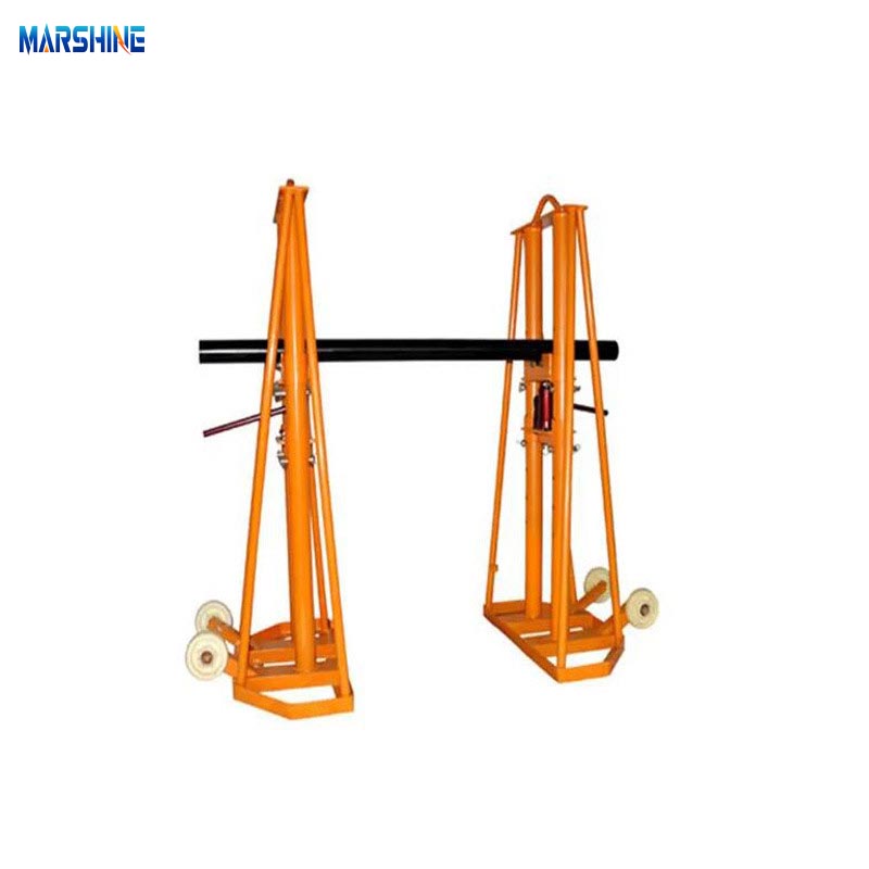 Hydraulic reel stand elevator