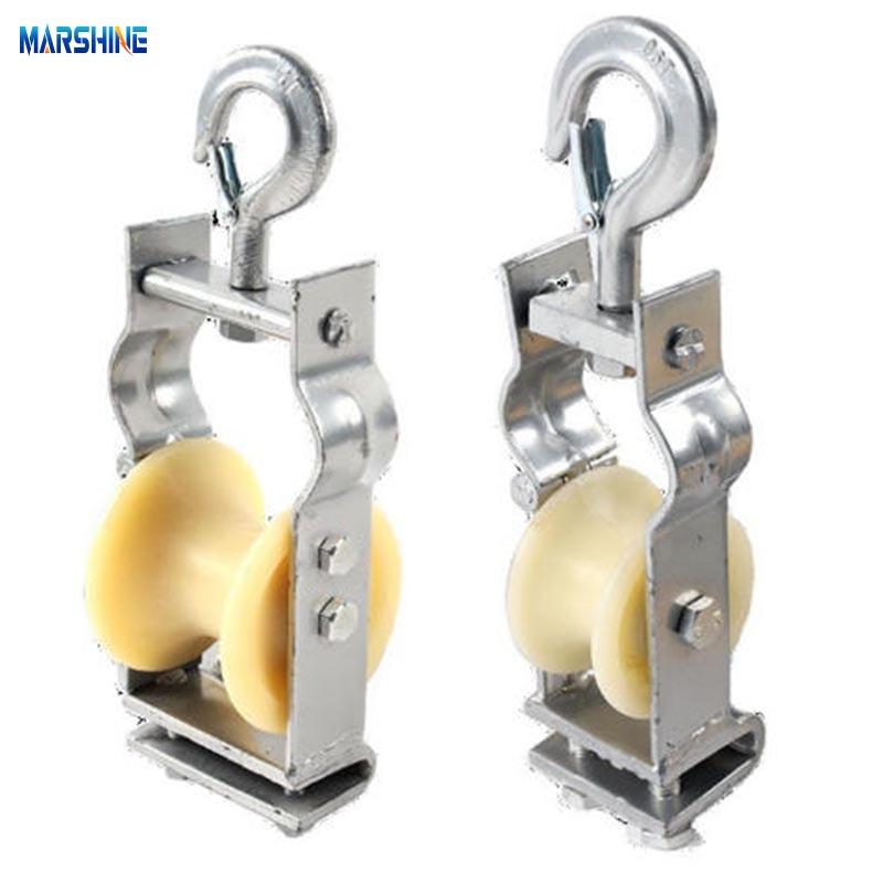Single sheave conductor stringing block
