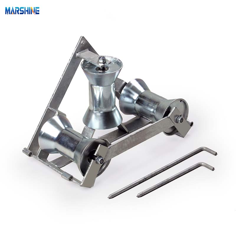 Triangular Frame Corner Wire Laying Pulley ST158 Cable Stringing Wheel