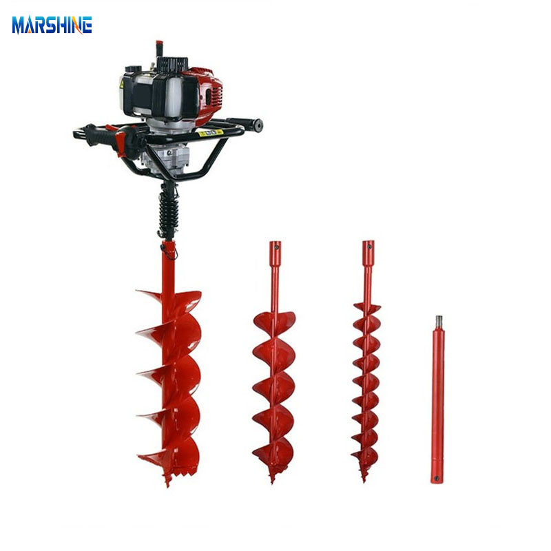 Dalawang-stroke portable drilling at hole-digging machine earth auger